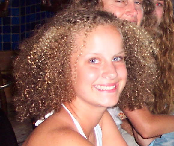 Caucasian Girl with Kinky Hair Cacasian Girl with Kinky Hair