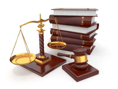 Justice Scale and Gavel